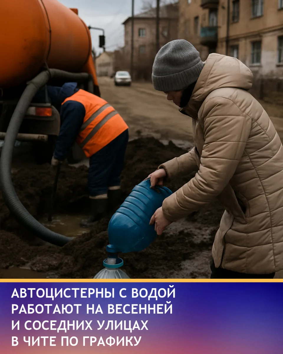 В Чите продолжаются работы по устранению аварии на улице Весенней. На время ремонта орг...