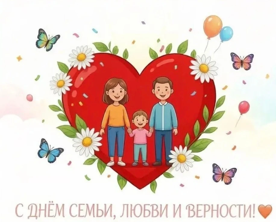🌈Поздравляем с Днём семьи, любви и верности!

Желаем, чтобы ваш дом был полной чашей счастья, а гла