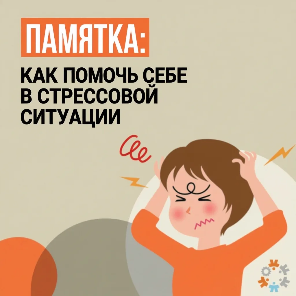 🧘 Памятка: как помочь себе в стрессовой ситуации 

Стресс — нормальная реакция на угрозу. Важно не 