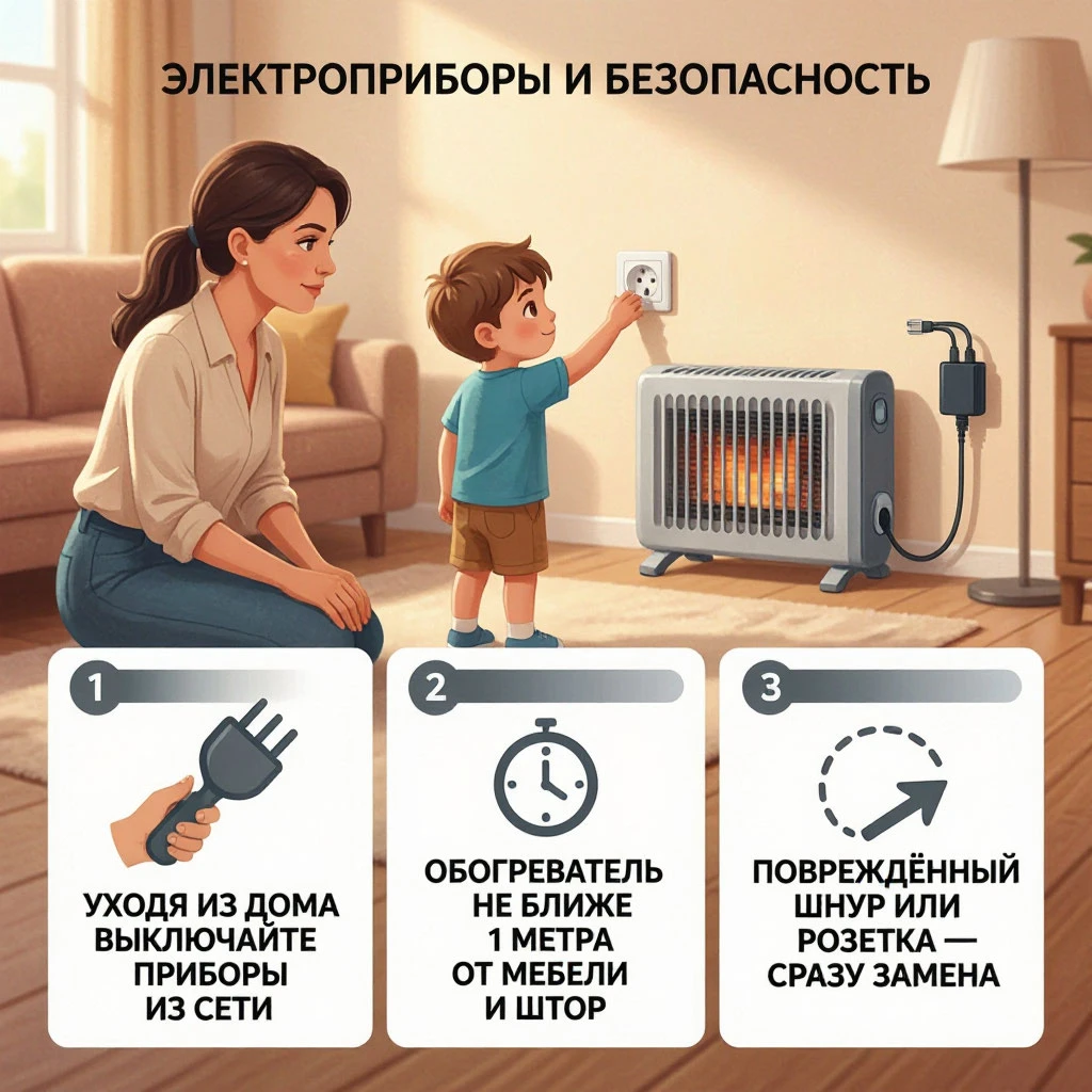 Родителям на заметку: электроприборы и безопасность!