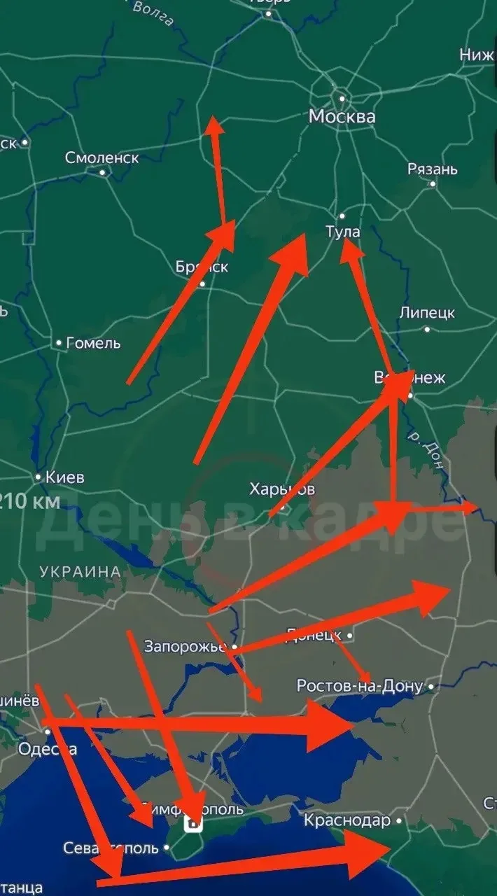 ⚠️ Прогноз обстановки на ночь с 26 на 27 сентября