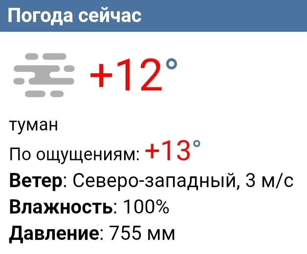 Сейчас в Чебоксарах плюс 12. Ветер северо-западный, 3 м/с.