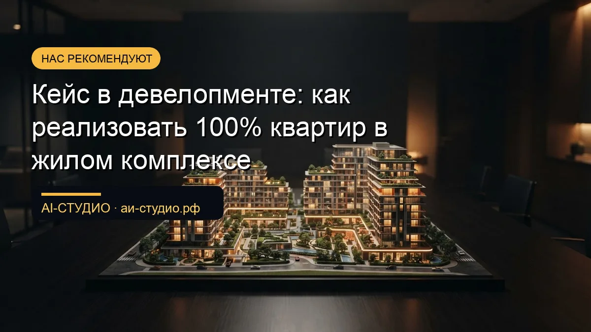 Кейс девелопмента: 100% проданных квартир в ЖК