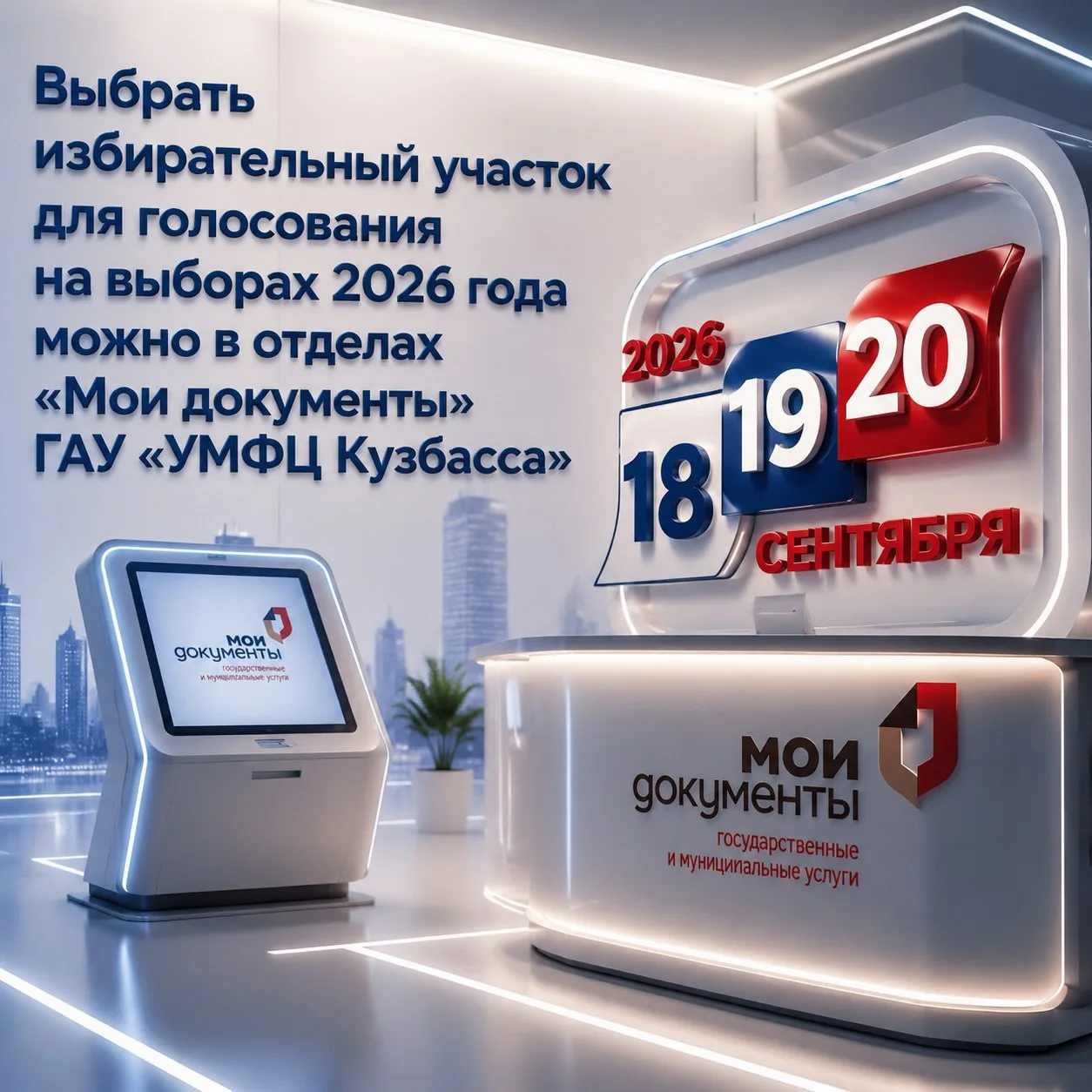📣Уважаемые заявители!

18, 19, 20 сентября состоятся выборы депутатов Государственной Думы Федераль