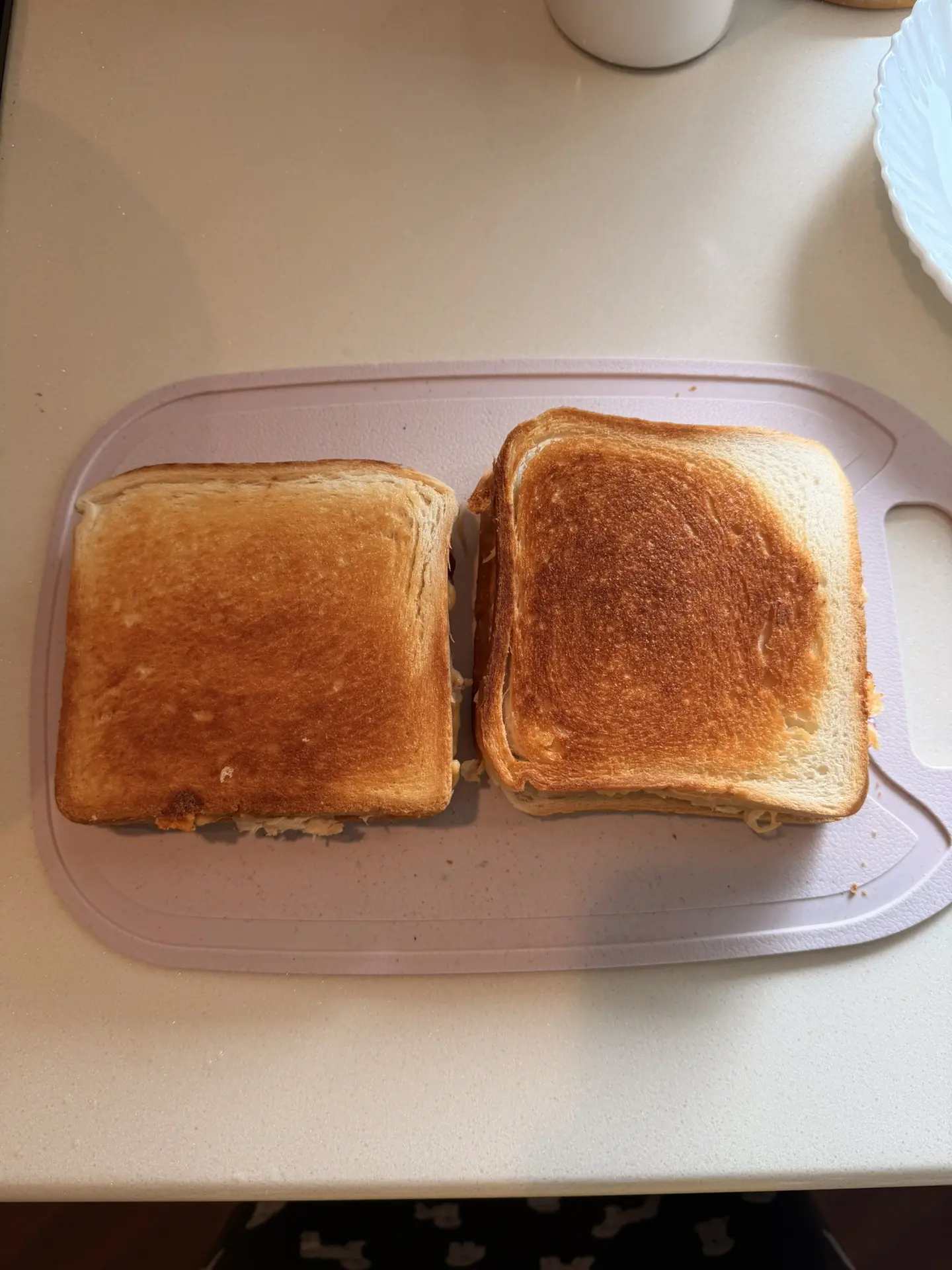 Сегодня на завтрак горячие сэндвичи с курицей🥪🤤