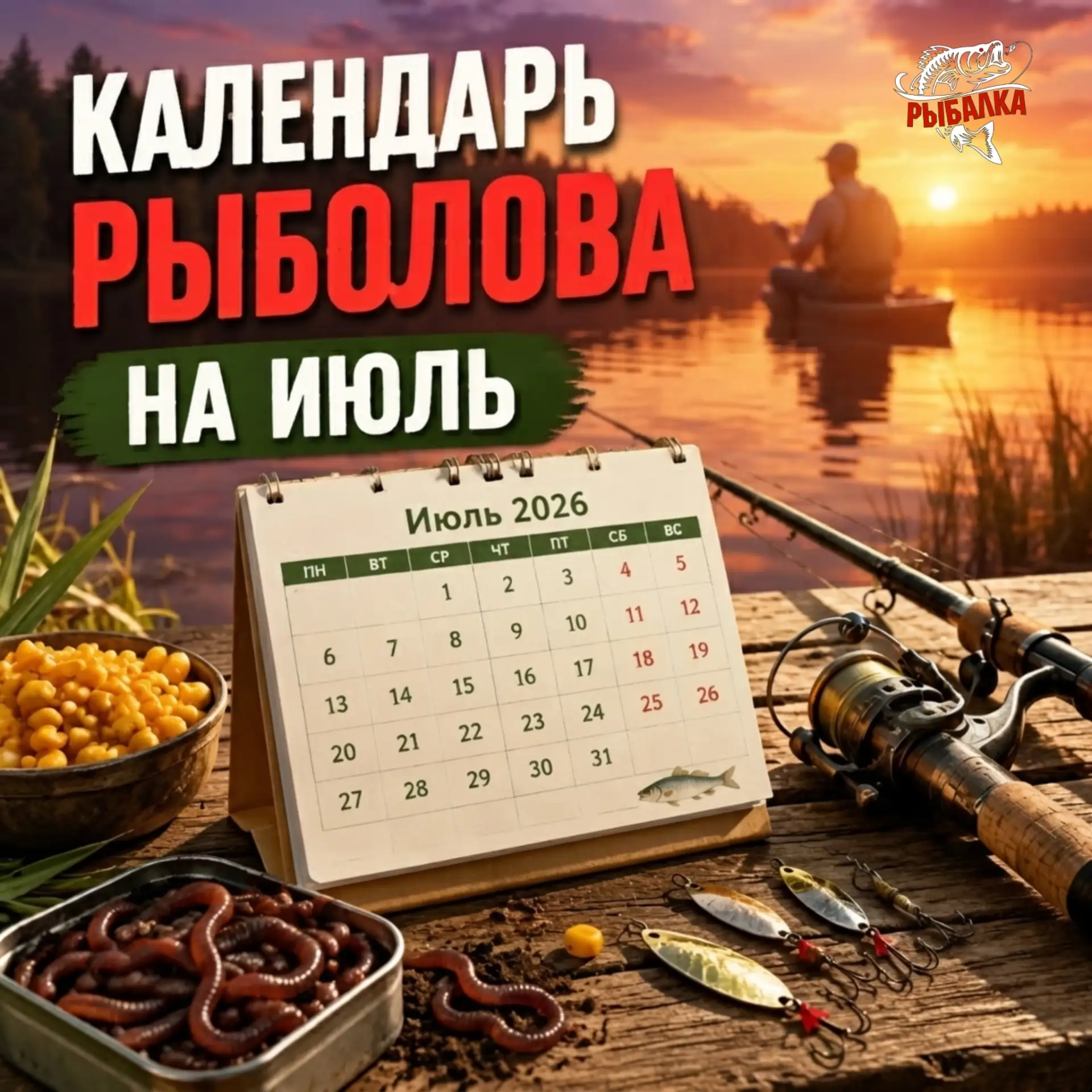 Фазы Луны в июле 2026 года: