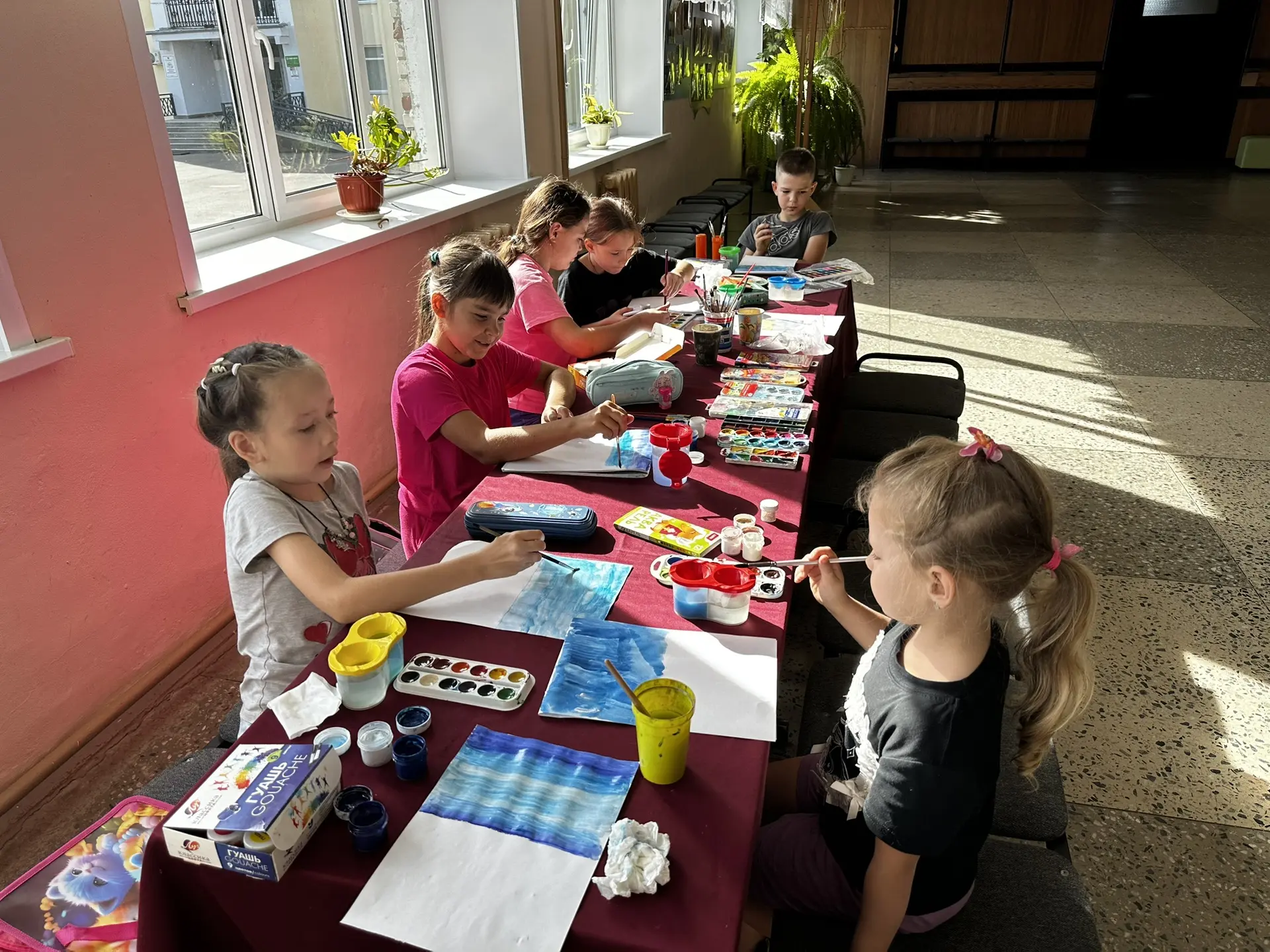 🎨 Сегодня 30.08 в Шихобаловском ДК с ребятами рисовали «Август. Пшеничное поле»!