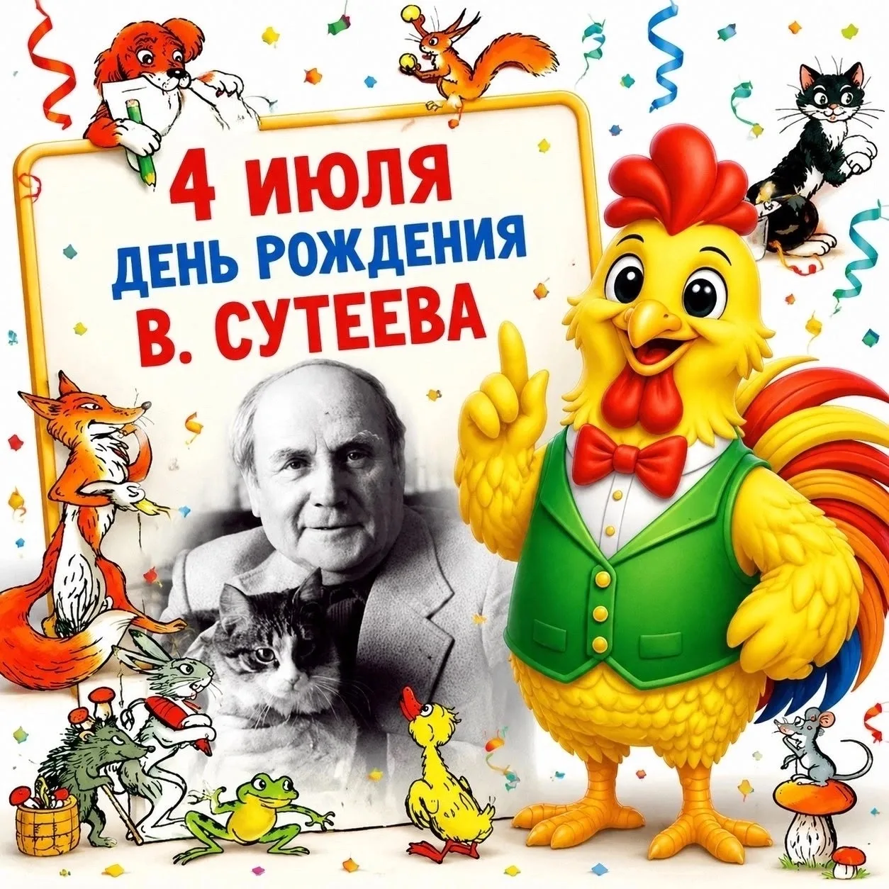📚 4 июля — день рождения волшебника детской литературы! 🎨

Сегодня свой день рождения отмечает чел