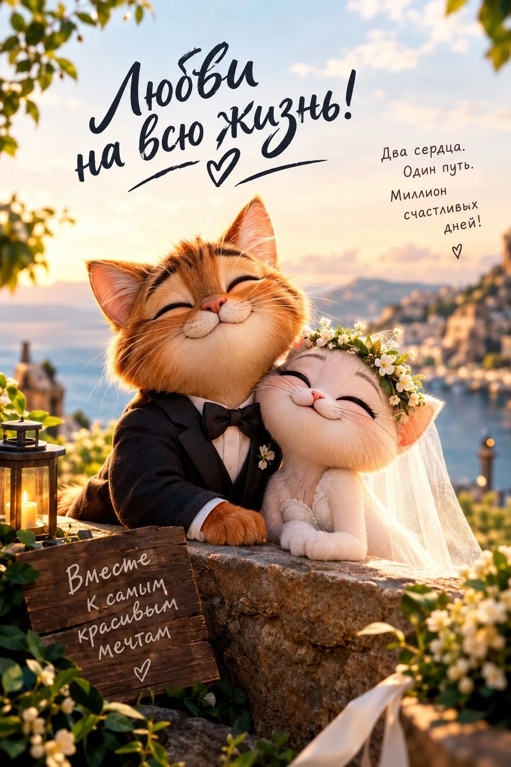 ❤️ Открытки с Днем Свадьбы