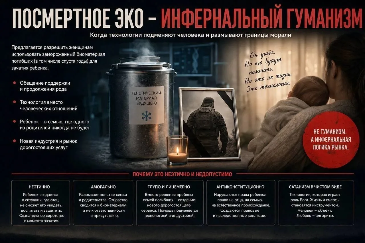 ЭКО: Позиция Русской Православной Церкви

Под видом улучшения демографии лобби БигФармы и частные кл