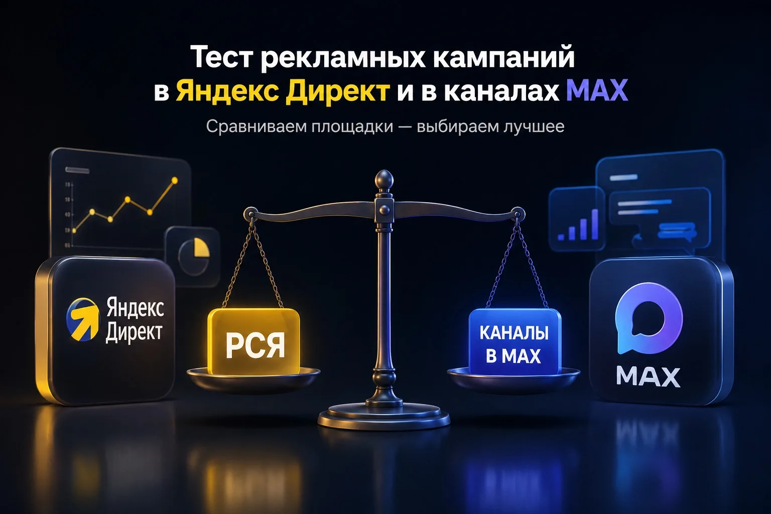 Запустил рекламу в каналах MAX через Яндекс на этот канал.