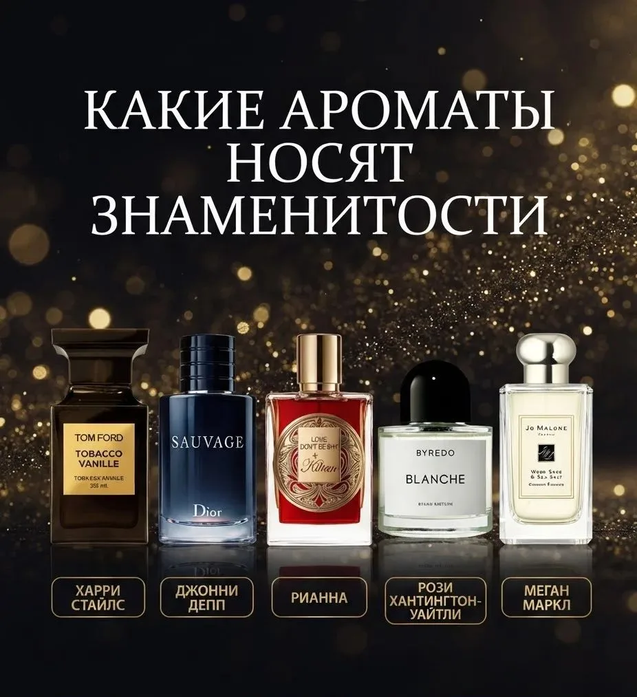 🌟 КАКИЕ АРОМАТЫ ВЫБИРАЮТ ЗВЁЗДЫ — И ПОЧЕМУ ЭТО РАБОТАЕТ