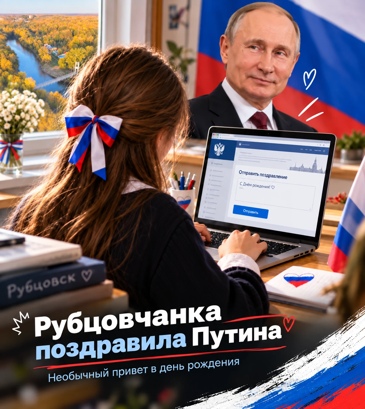 В Кремле сегодня именинник. И Рубцовск уже отметился в поздравлениях