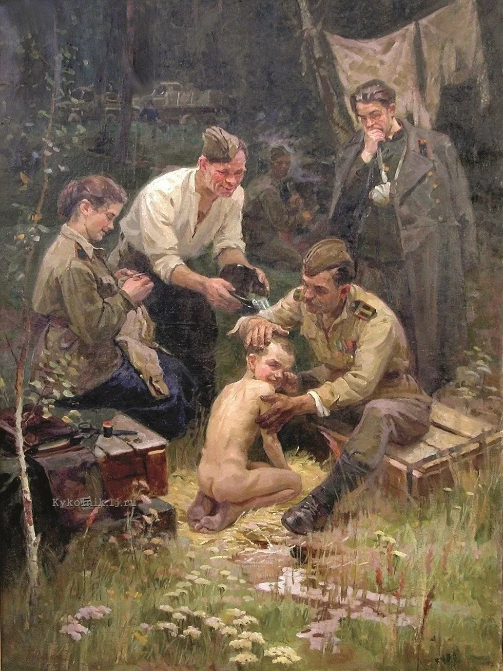 Они вымыли мальчика на славу.