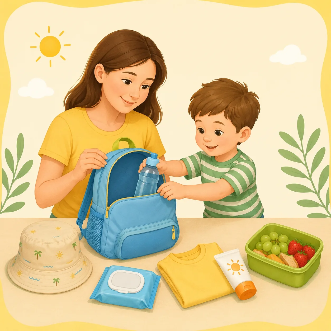 🎒 А ваш ребенок смог бы самостоятельно собраться на прогулку?

Предложите ему стать главным по летн