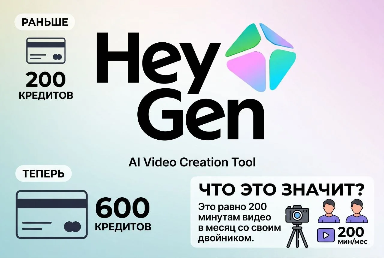 ⚡️HeyGen обновил тарифы.