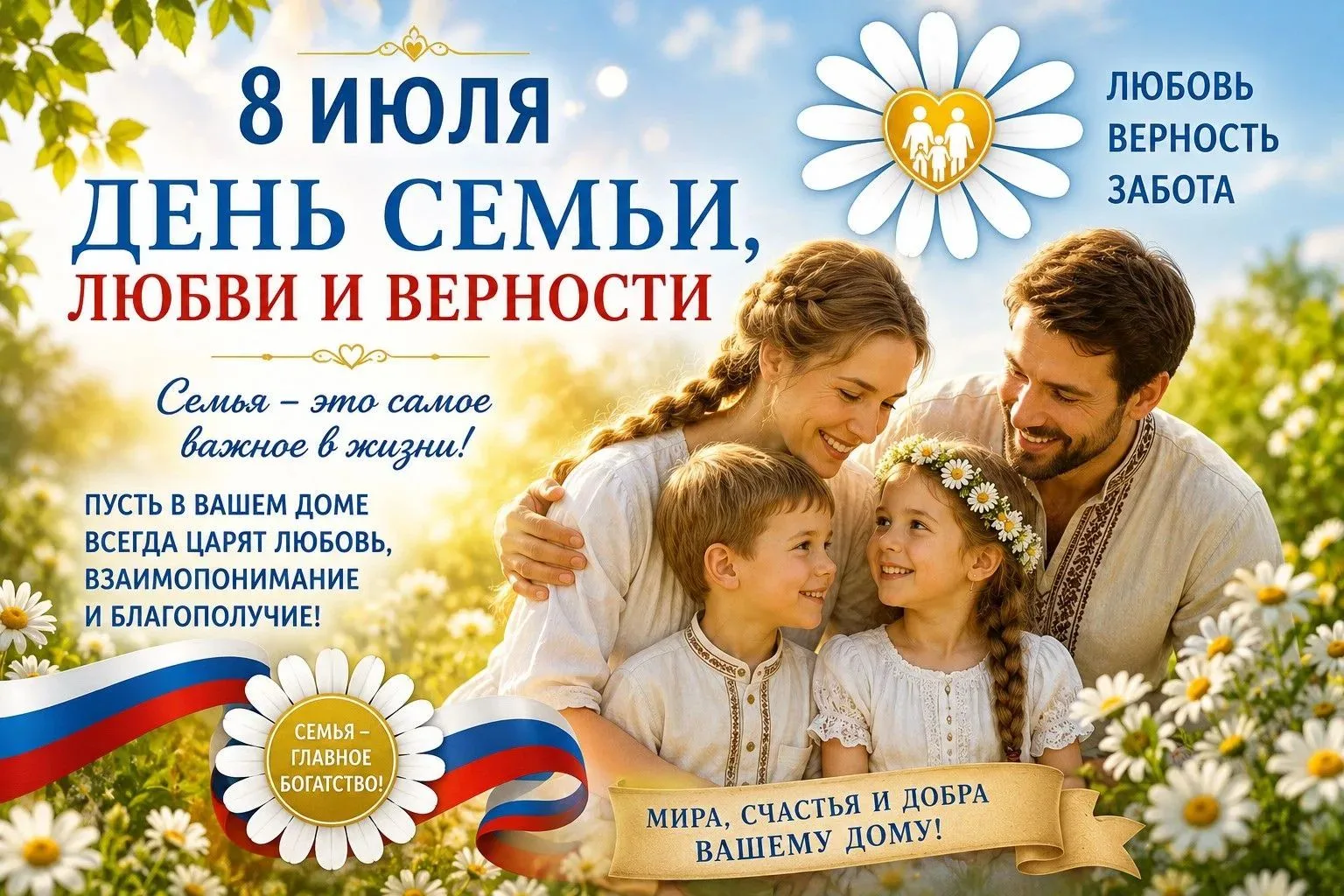 День семьи, любви и верности — основа традиций, духовности и преемственности поколений
 
8 июля в Ро