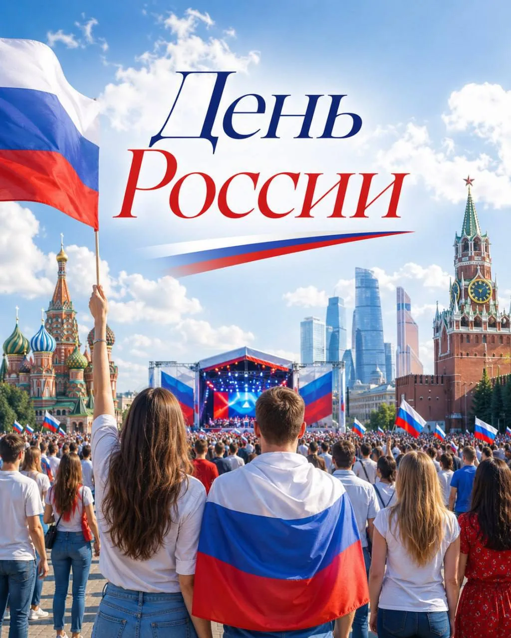 🇷🇺 День России отмечают по всей стране — от Москвы до Владивостока

В Москве праздничная программа