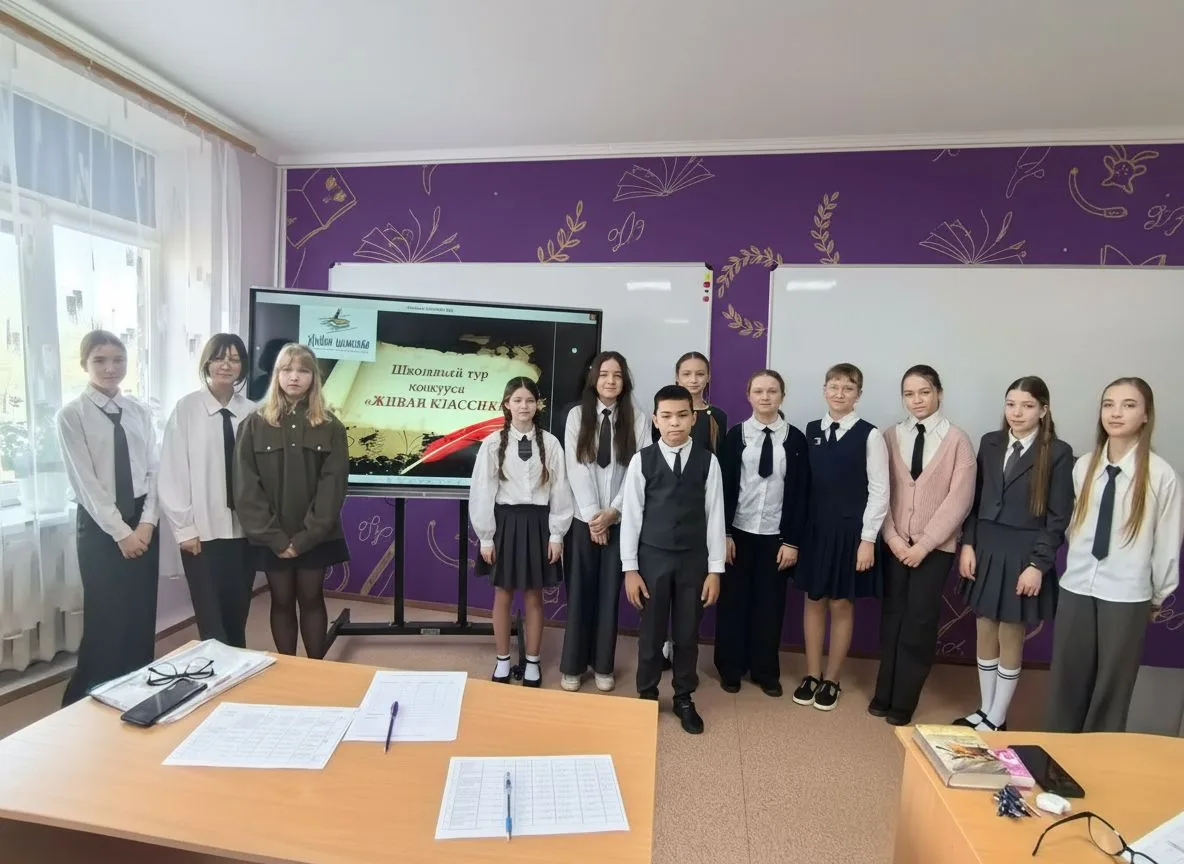📖🪶Состоялся школьный этап всероссийского конкурса чтецов «Живая классика»!   В Икрянинской средней ш