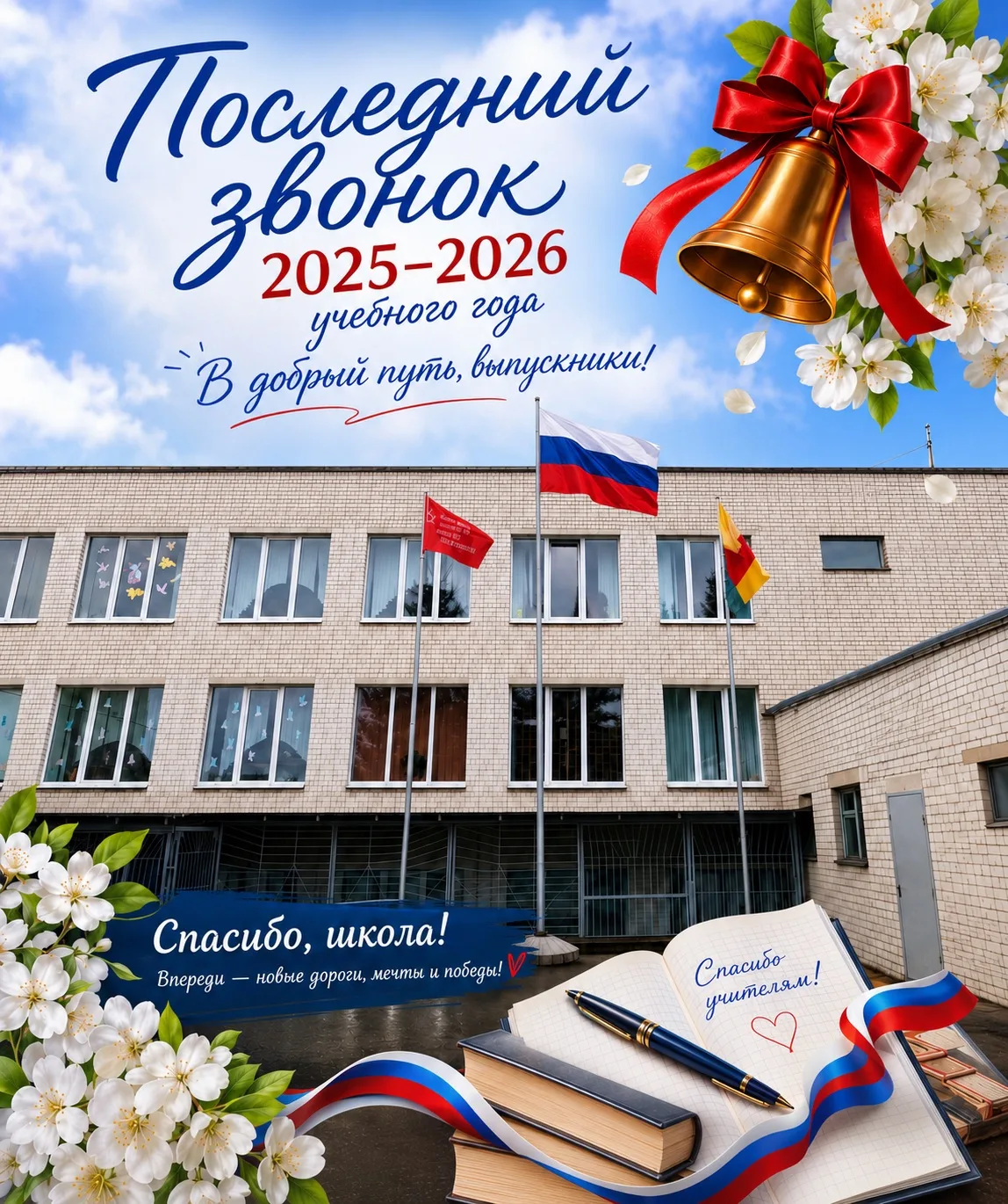 Завтра в нашей школе прозвучит Последний звонок 2025–2026 учебного года‼️🔔

Для 11-классников — это