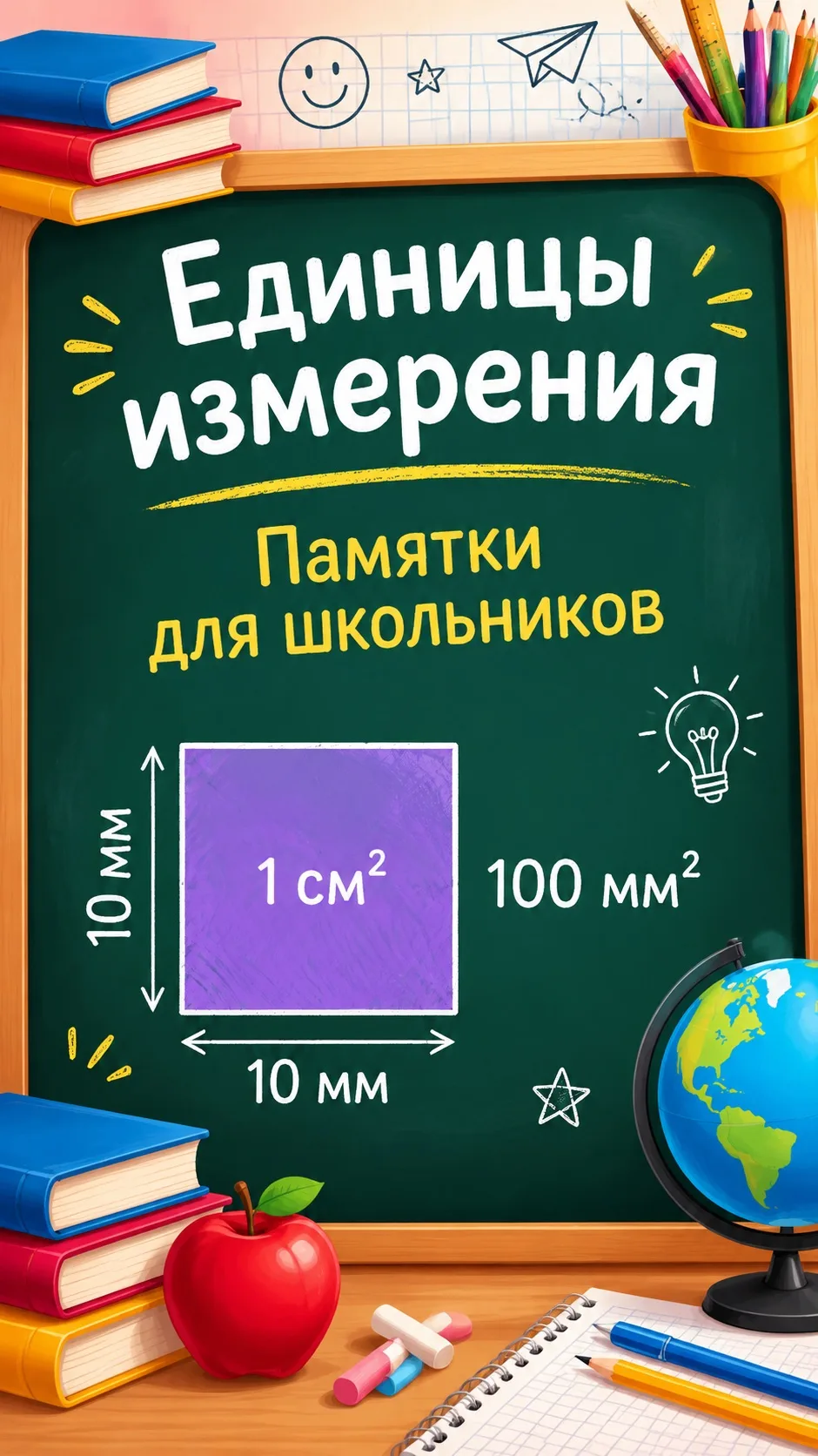 Кapточки-запоминалки «Единицы измерения» 📐