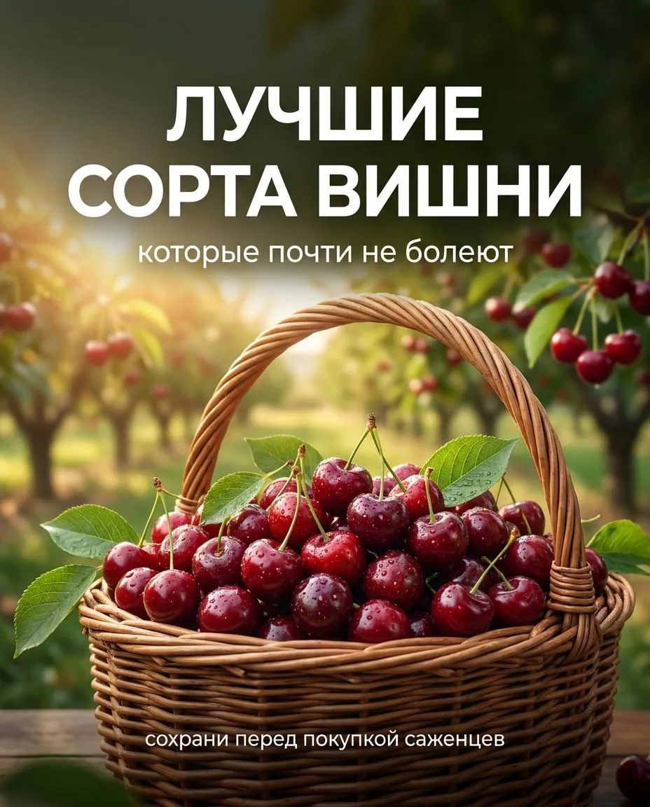 Лучшие сорта вишни без болезней 😻
Возьмите на заметку 🔥
