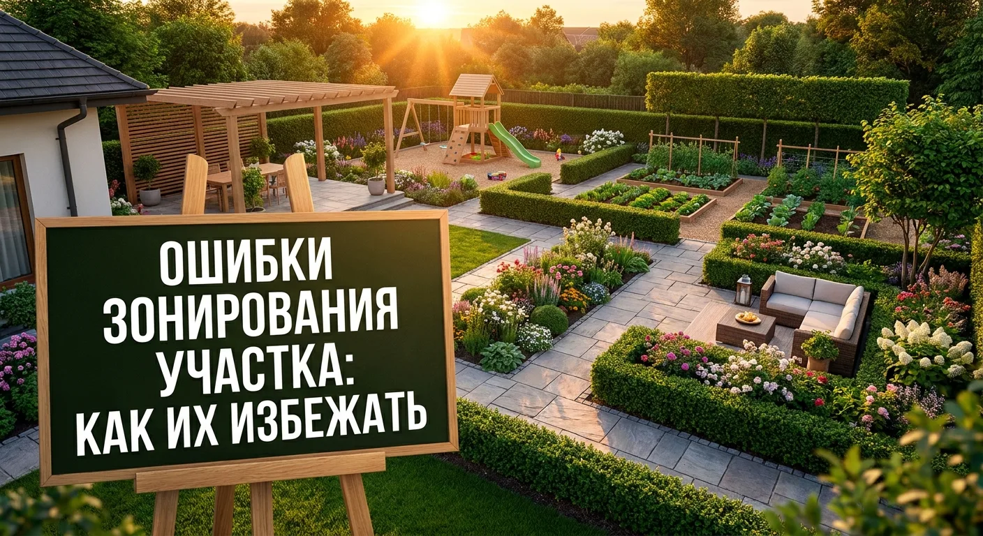 🌿 Ошибки зонирования участка: как их избежать