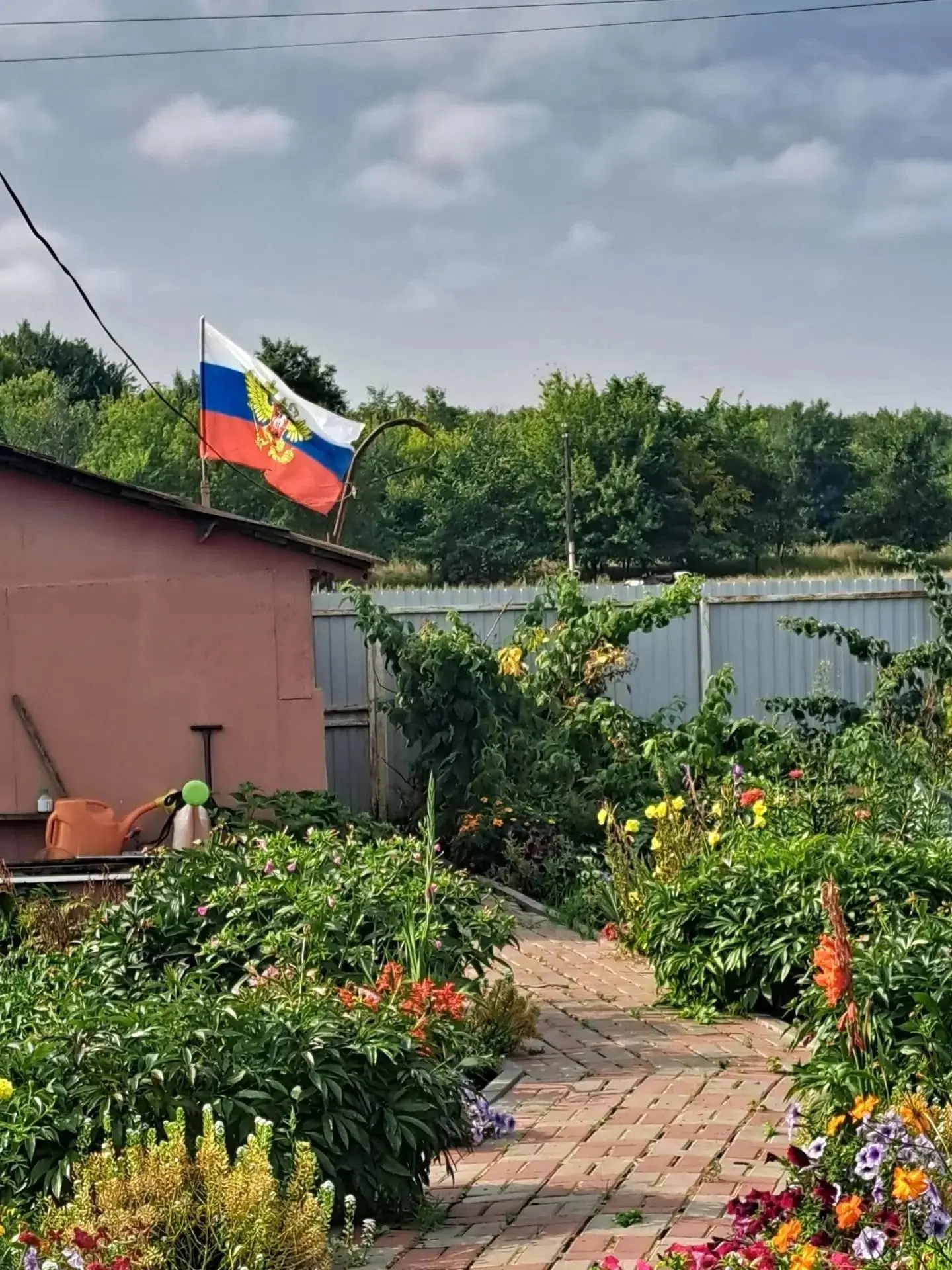 Ученица 5 класса МБОУ СШ п.Петровский Полякова Степанида принимает участие в акции «Фла...