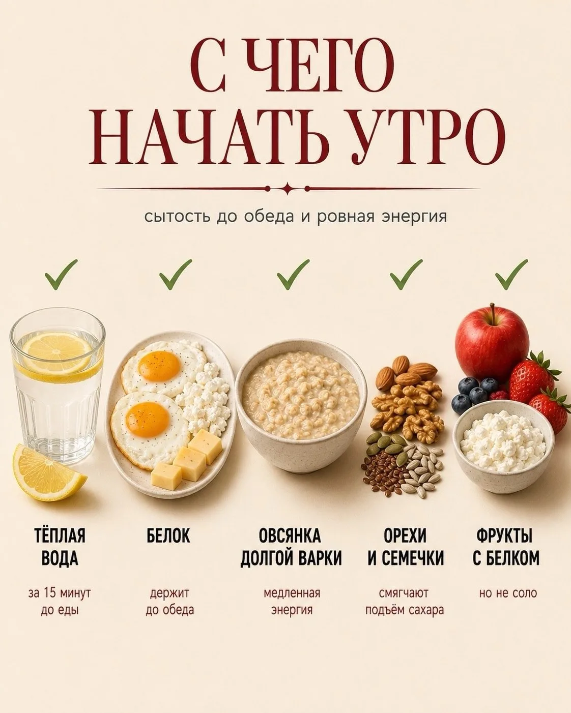 девчонки, рекомендация вам с чего начинать утро☀️