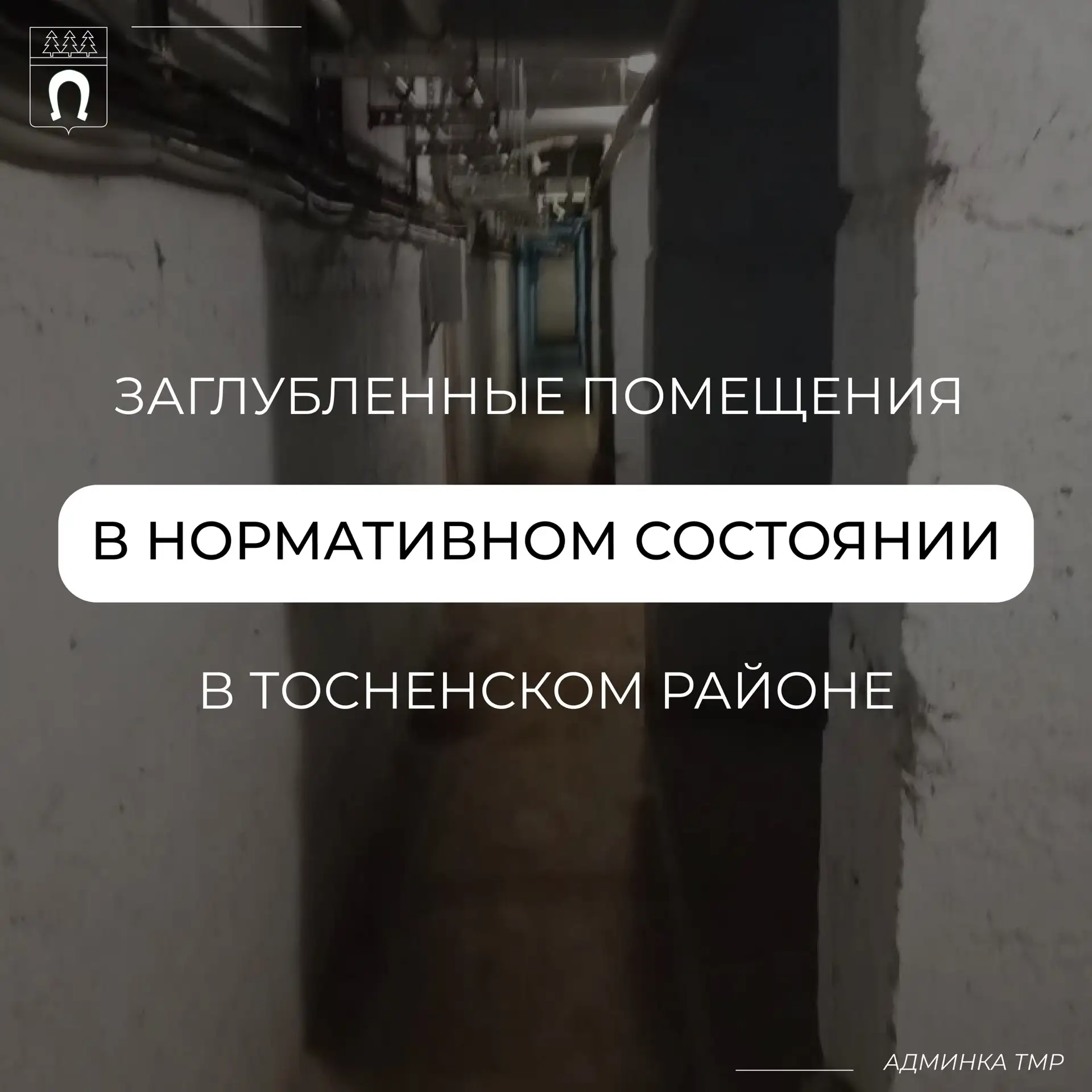✅ Заглубленные помещения для жителей Тосненского района находятся в нормальном состоянии. 

⚠ На при