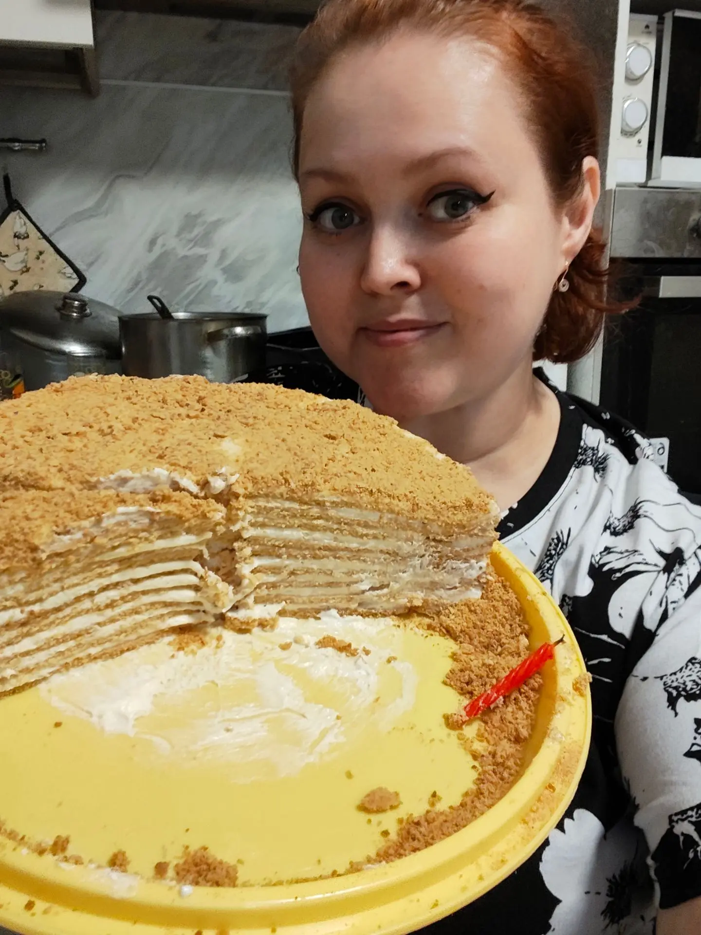 Из вчера)) Самый вкусный Мамин торт "Медовик" 🥰