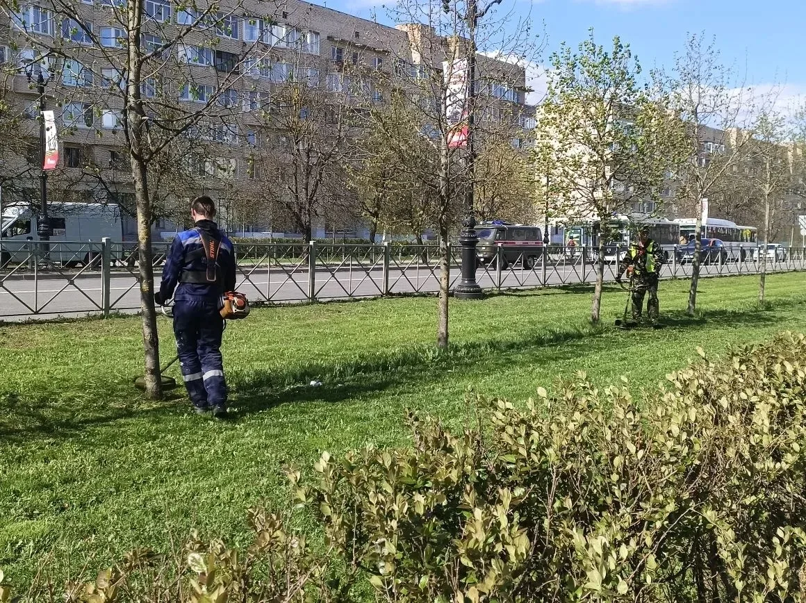 🌿Работники МБУ "УБДХ" начали ручное выкашивание городских территорий.
