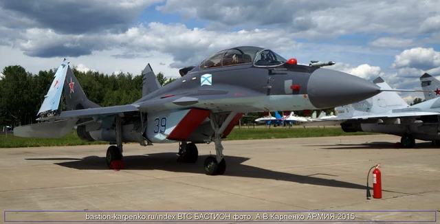 КОРАБЕЛЬНЫЙ МНОГОЦЕЛЕВОЙ ИСТРЕБИТЕЛЬ МИГ-29КУБ НА "АРМИЯ-2015"