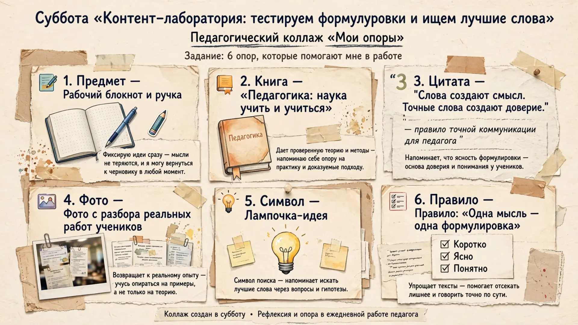 Суббота — «Контент‑лаборатория: тестируем формулировки и ищем лучшие слова»! 🧪📝