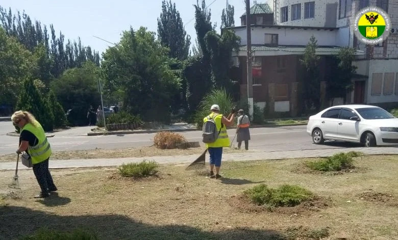 В Мелитополе привели в порядок проспект 50-летия Победы