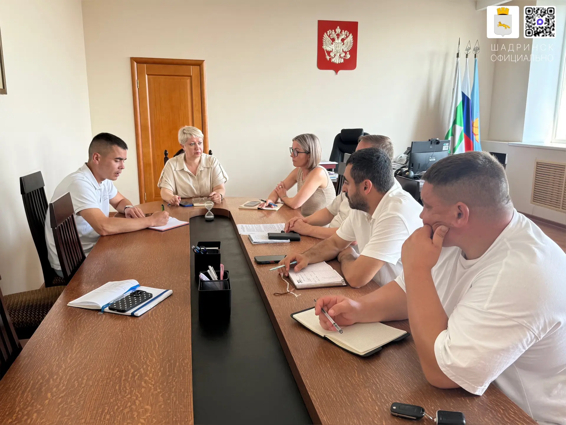 🏢Врип Главы Шадринска Ирина Гизатова провела заседание оперштаба в связи с повышением уровня воды в