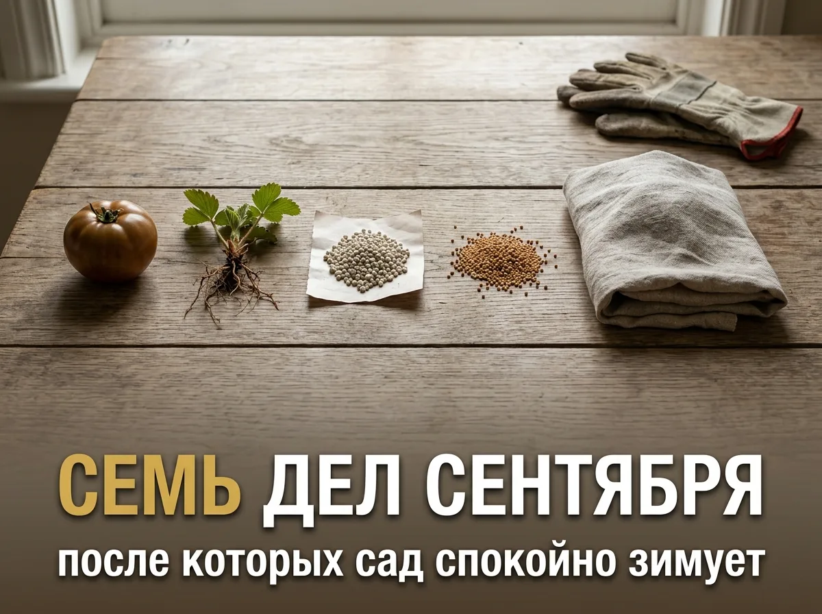 📋 СЕМЬ ДЕЛ В СЕНТЯБРЕ, ПОСЛЕ КОТОРЫХ САД УХОДИТ В ЗИМУ СПОКОЙНО