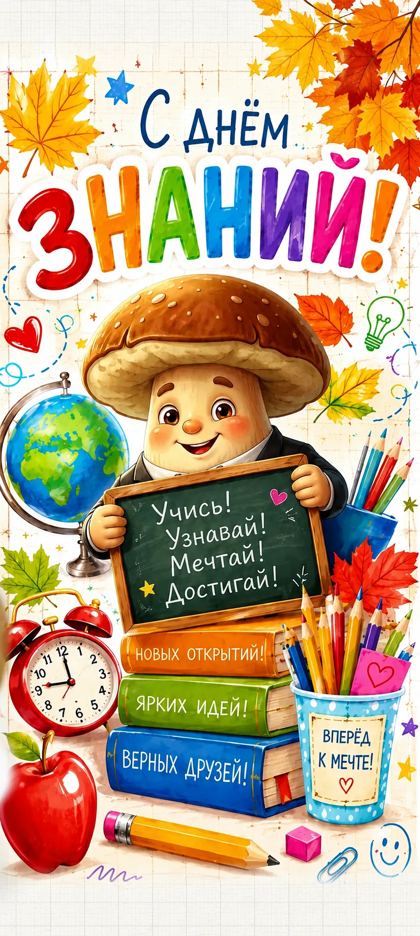 🍂С Днём знаний! Сегодня особенный день, когда миллионы людей открывают новую страницу ...