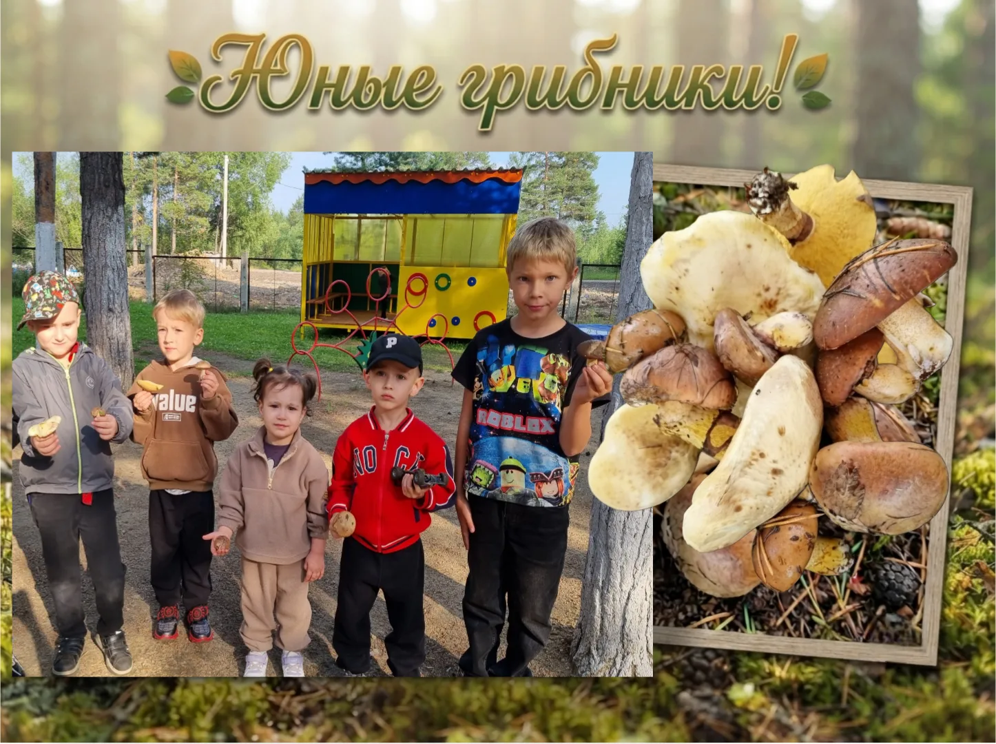 Сегодня наш детский сад превратился в настоящий лесной уголок! 🍄🔍