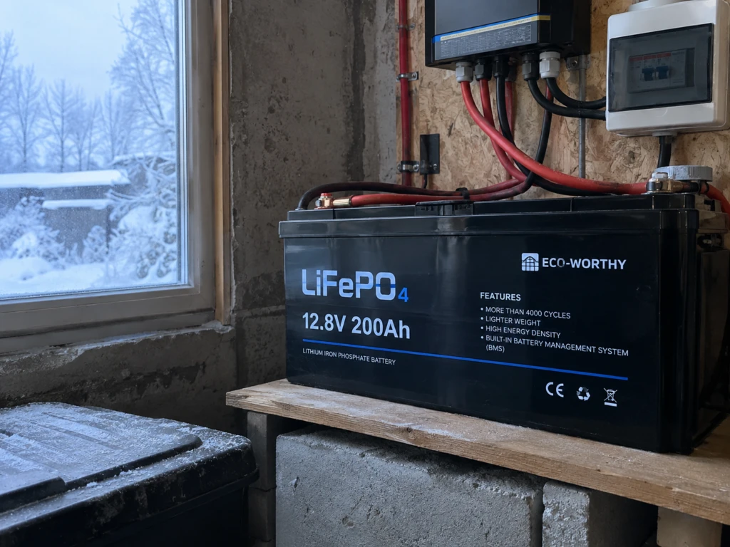 ⚡ Можно ли заряжать LiFePO₄ на морозе: датчик температуры, BMS и зарядное устройство
