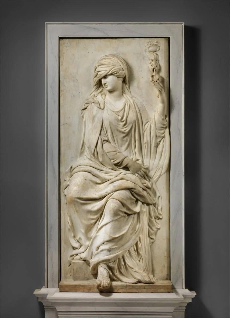 Мраморный рельеф «Аллегорическая фигура», ок. 1672-1675 гг.