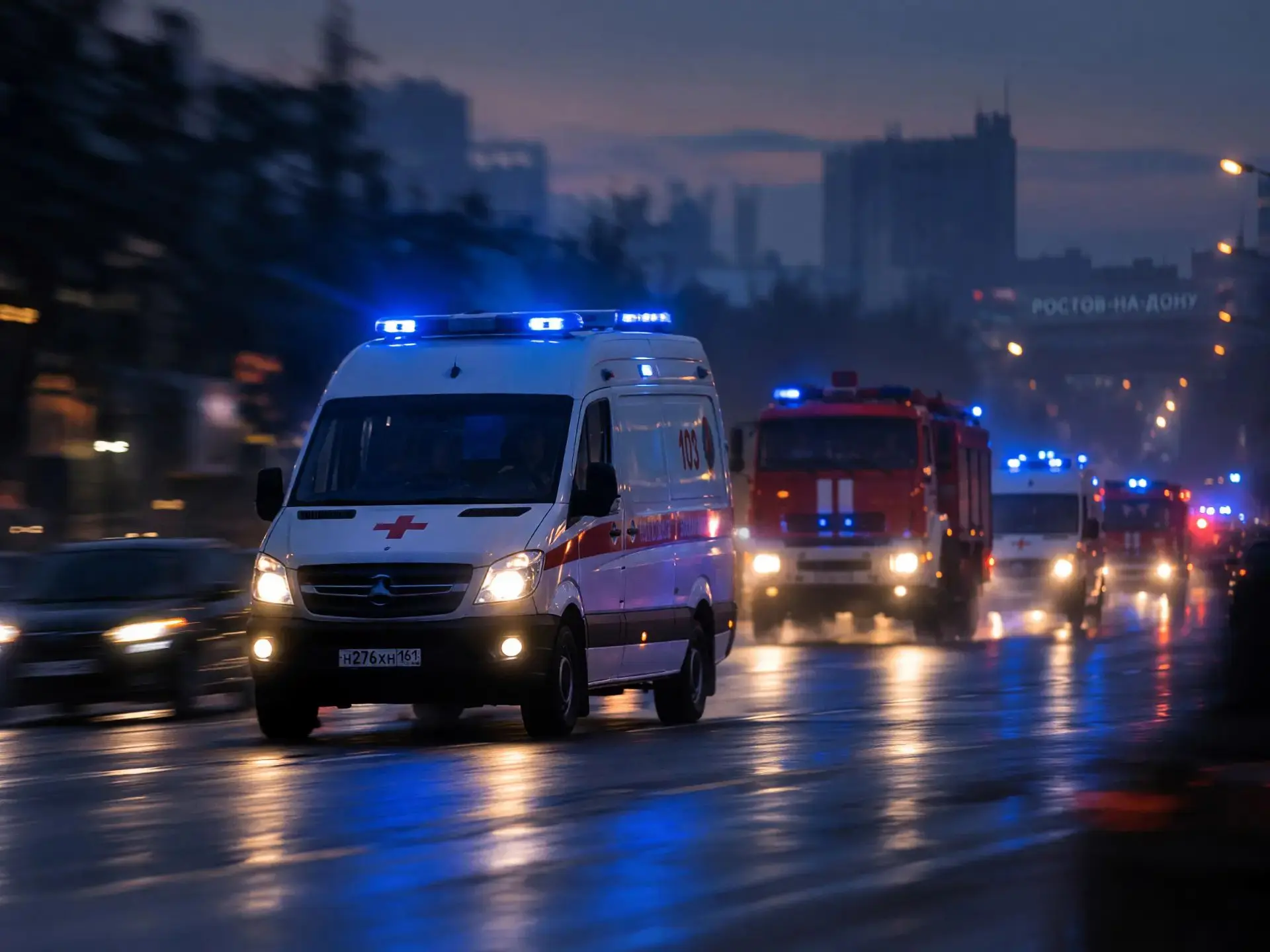 🚀💥 После большого взрыва на западном в этот район поехала куча скорых с мигалками и п...