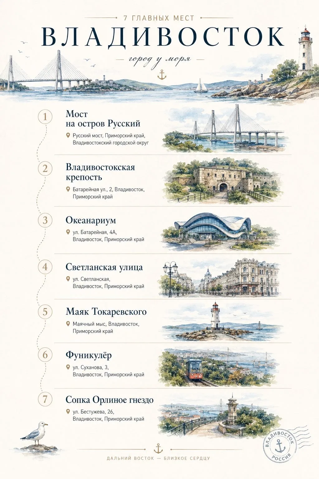 🌊 Куда сходить во Владивостоке в конце лета?