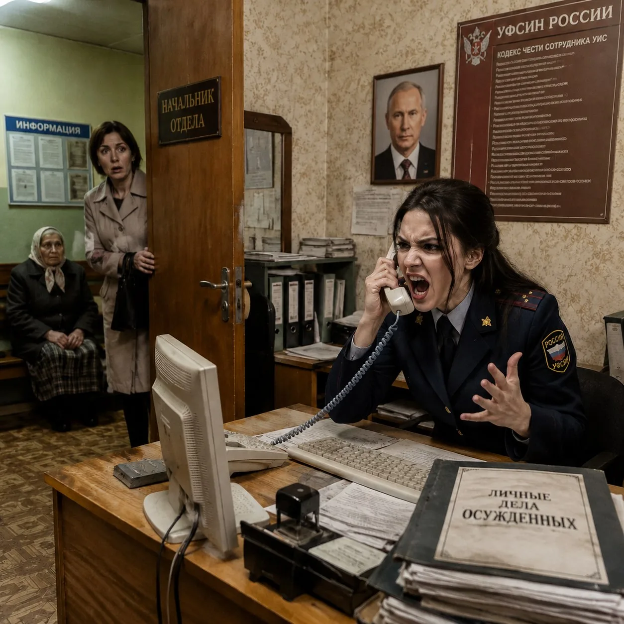 Две минуты отборнейшего мата в смежном госучреждении.

Пришел я к терапевту, кабинет которого находи