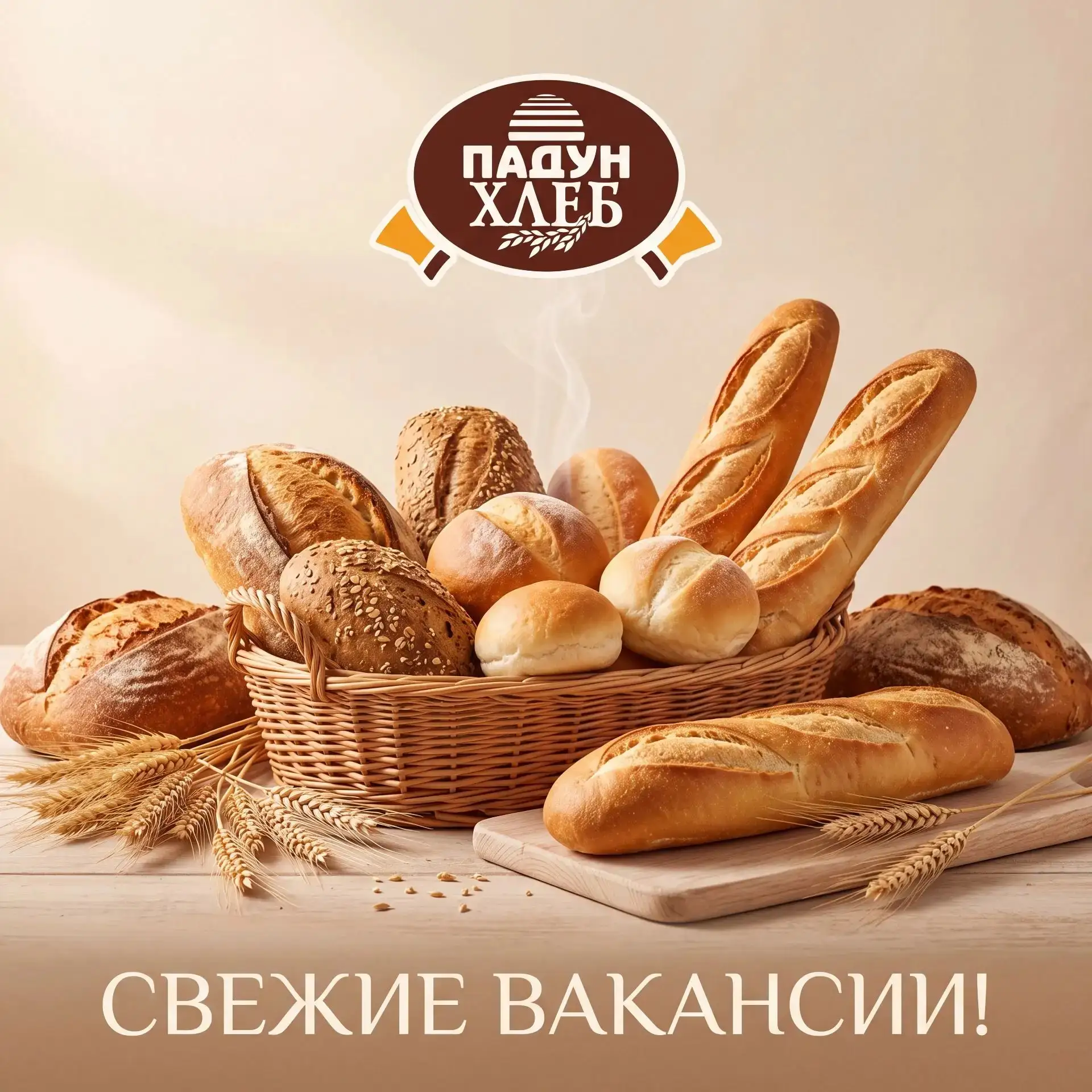 Компания «ПАДУН-ХЛЕБ» приглашает в свою команду! 🥖✨
