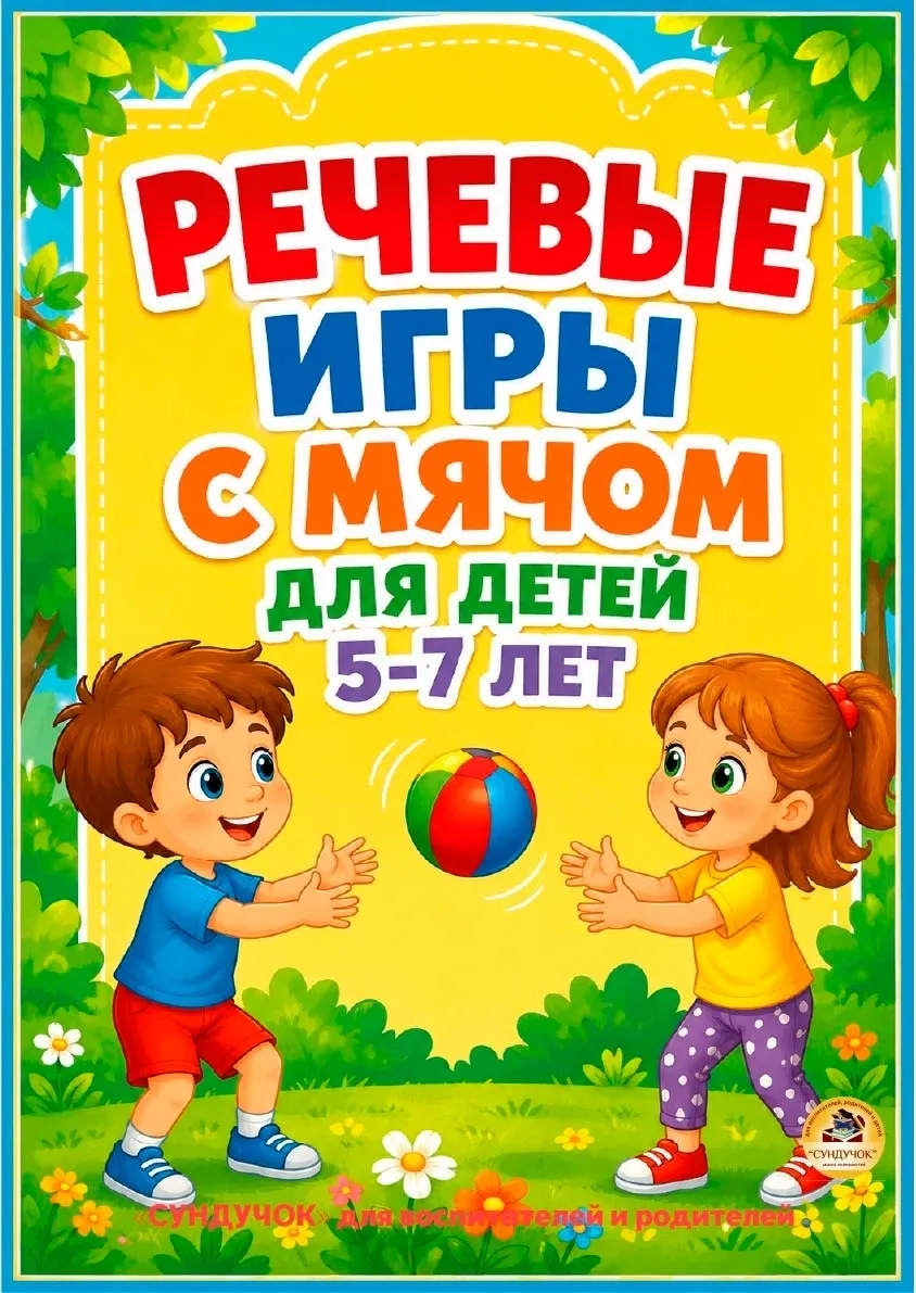 Картотека речевых игр с мячом: развиваемся, играя