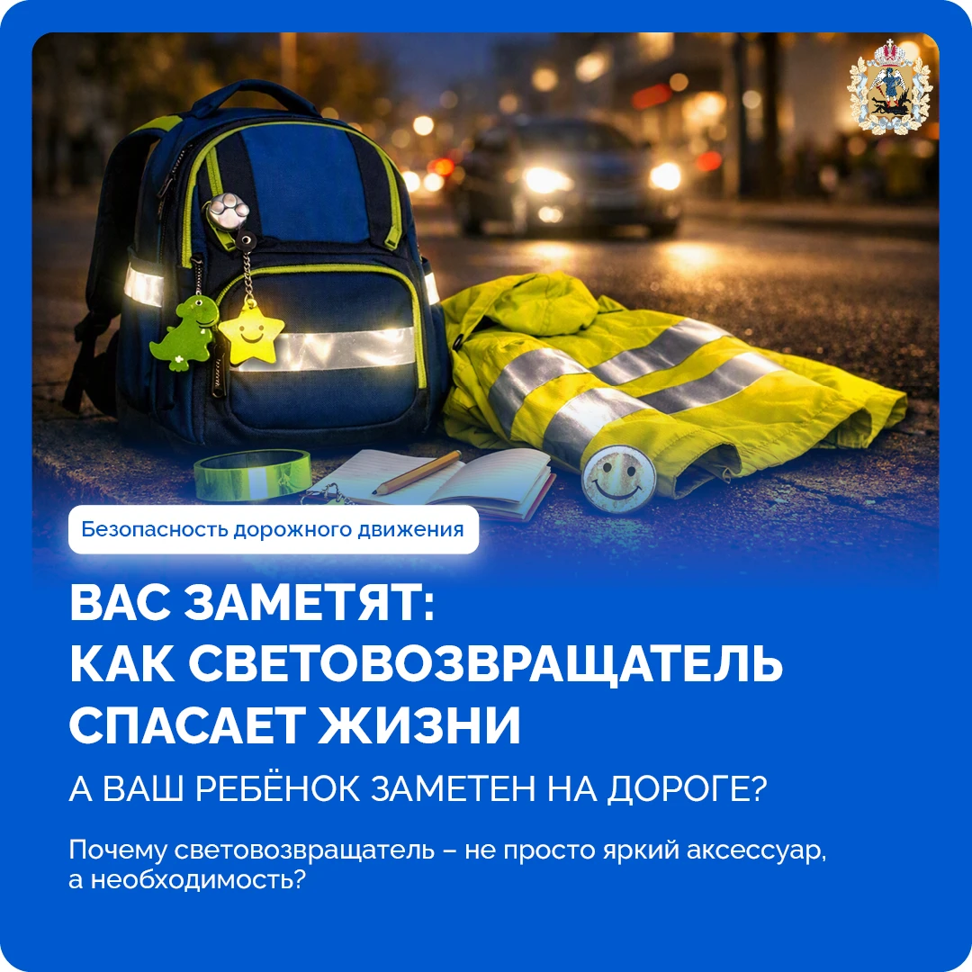 🌟 Световозвращатель — не просто яркий аксессуар. Он помогает быть заметнее на дороге.