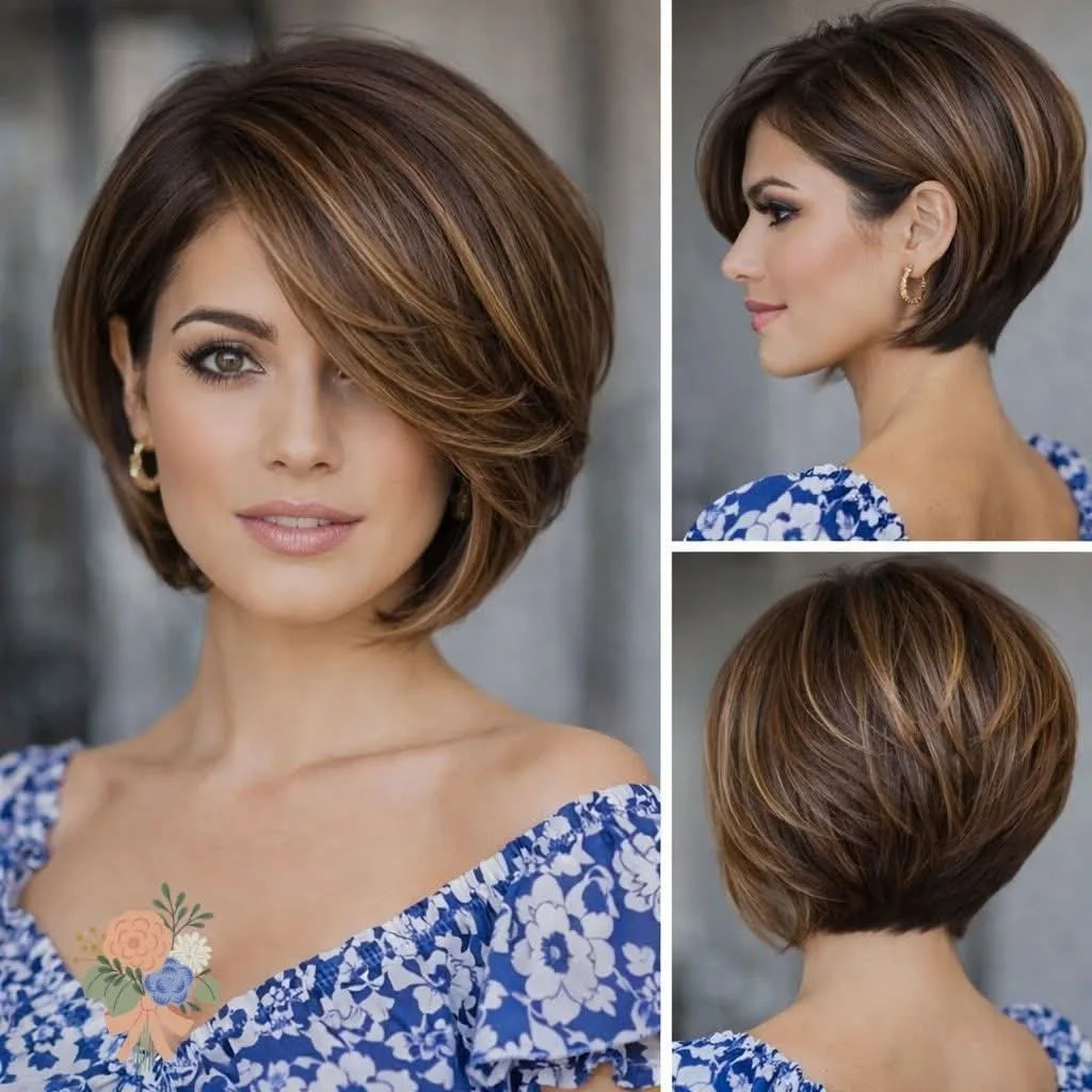 Стильная  короткая стрижка ✂️✂️✂️