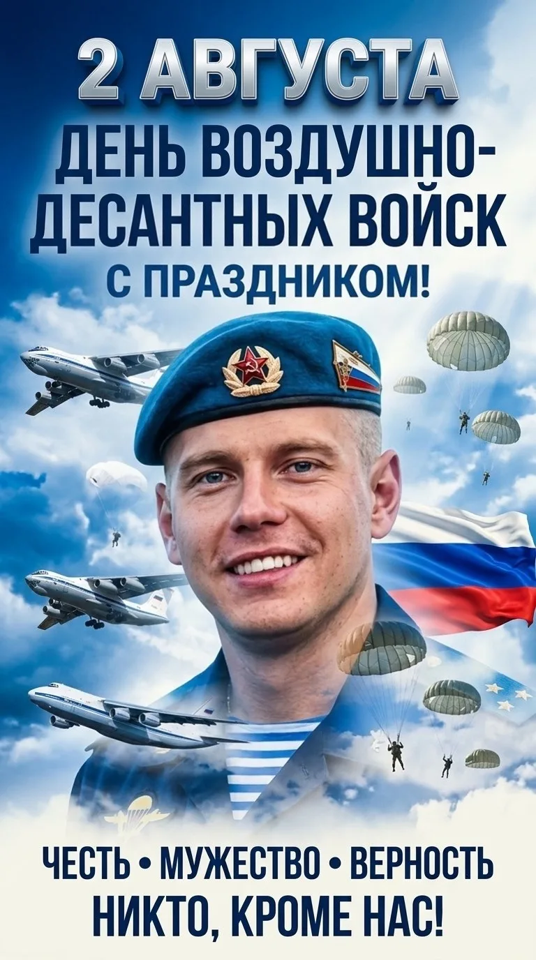 Создай, не меняя черты лица. торжественный, патриотический агитационный плакат, посвяще...