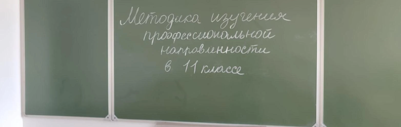 Провела в 11 классе методику изучения профессиональной направленности.